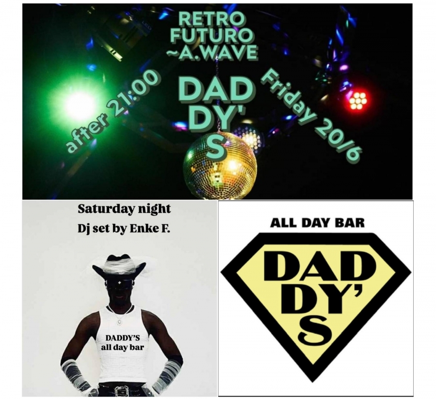 &Pi;&alpha;&gamma;&kappa;ό&sigma;&mu;&iota;&alpha; &eta;&mu;έ&rho;&alpha; &Mu;&omicron;&upsilon;&sigma;&iota;&kappa;ή&sigmaf; &sigma;&tau;&omicron; Daddy's &mu;&epsilon; &delta;ύ&omicron; Dj Sets &Pi;&alpha;&rho;&alpha;&kappa;&epsilon;ύ&eta; 20/6 &kappa;&alpha;&iota; &Sigma;ά&beta;&beta;&alpha;&tau;&omicron; 21/6