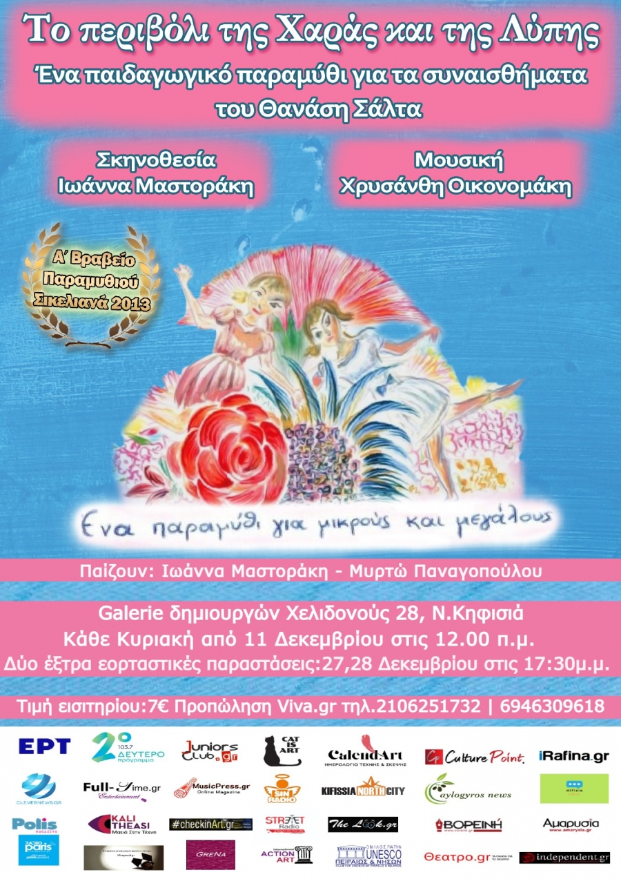 &Tau;&omicron; &Pi;&epsilon;&rho;&iota;&beta;ό&lambda;&iota; &tau;&eta;&sigmaf; &Chi;&alpha;&rho;ά&sigmaf; &kappa;&alpha;&iota; &tau;&eta;&sigmaf; &Lambda;ύ&pi;&eta;&sigmaf; &tau;&omicron;&upsilon; &Theta;&alpha;&nu;ά&sigma;&eta; &Sigma;ά&lambda;&tau;&alpha; &sigma;&epsilon; &sigma;&kappa;&eta;&nu;&omicron;&theta;&epsilon;&sigma;ί&alpha; &Iota;&omega;ά&nu;&nu;&alpha; &Mu;&alpha;&sigma;&tau;&omicron;&rho;ά&kappa;&eta;.